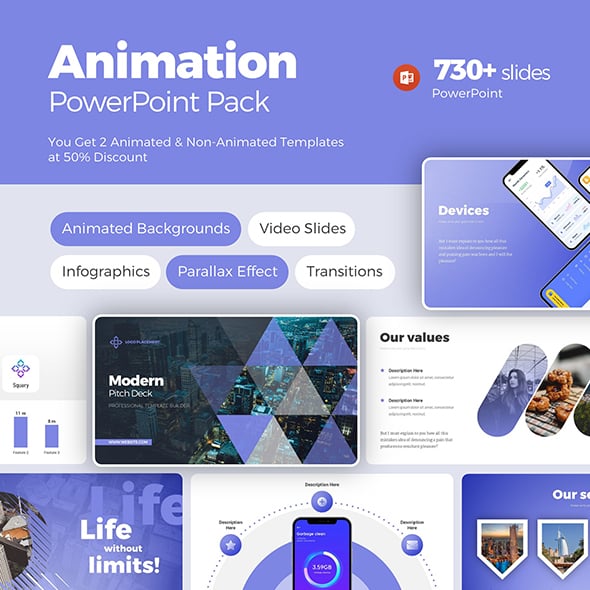 Start Up Pitch Deck Animation Interactive Bundle