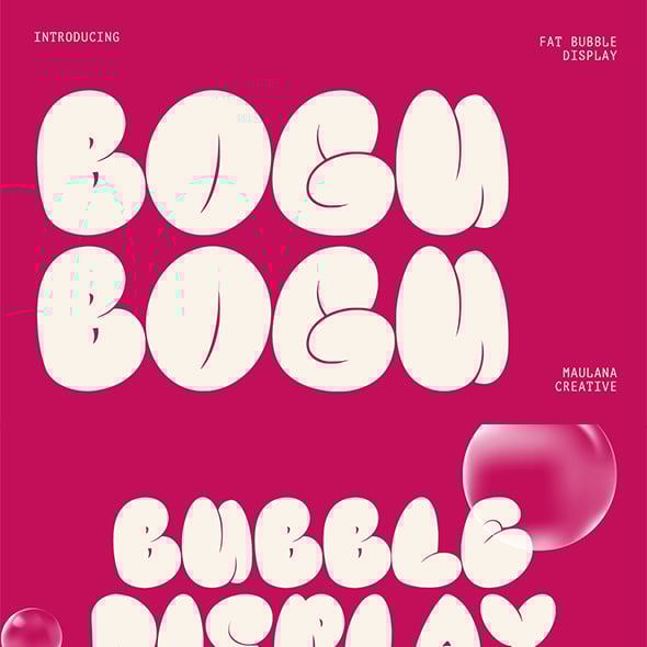 Bogu Bogu Fat Bubble Graffiti Font