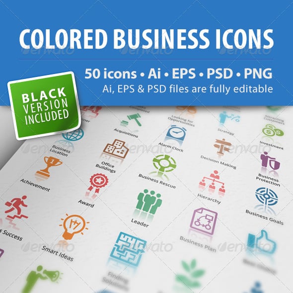 Business Icons - Colored Series