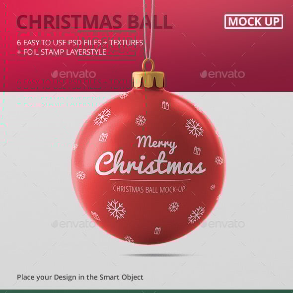 Christmas Ball Mockup
