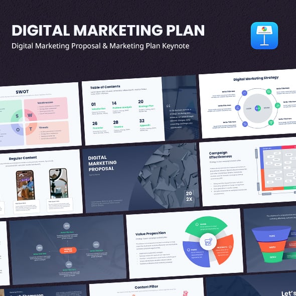 Digital Marketing Plan Proposal Keynote