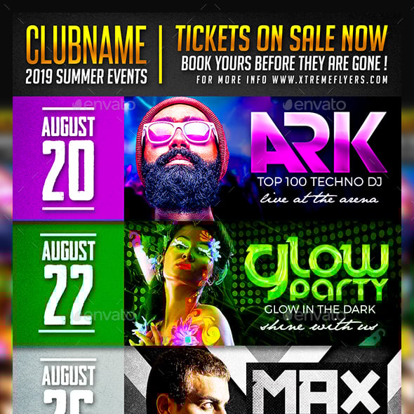 Festival Schedule Flyer