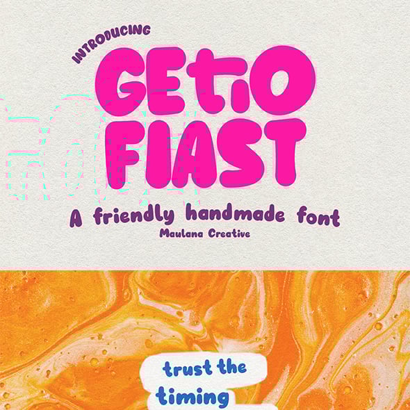 Getio Fiast Friendly Handmade Font