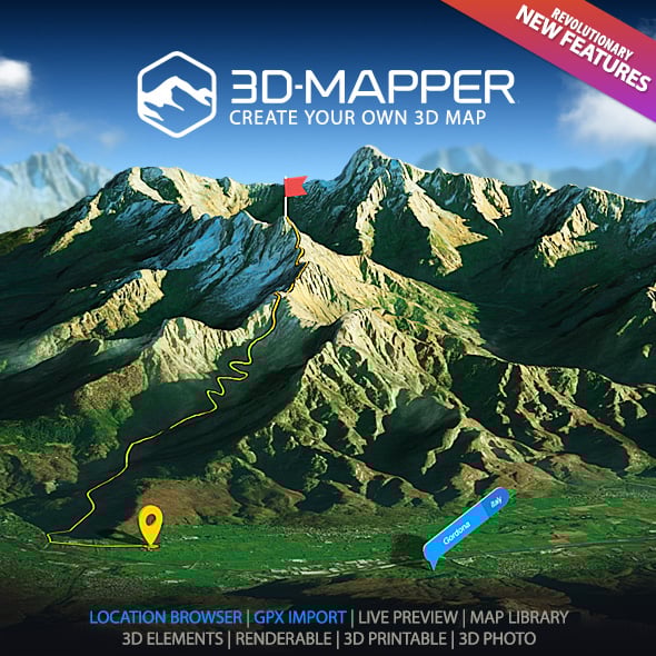 3D Map Generator - 3D Mapper - Photoshop Plug-in
