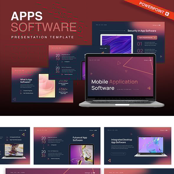 Apps Software PowerPoint Template