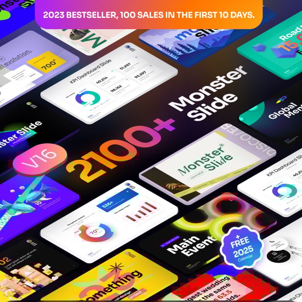 Monster Slides Premium PowerPoint Presentation Template