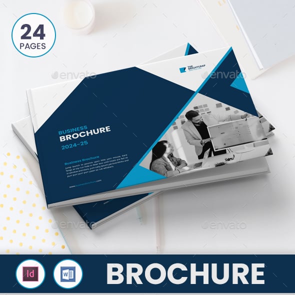 Horizontal Company Profile Brochure  Word
