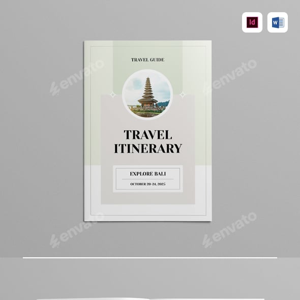 Travel Itinerary Book