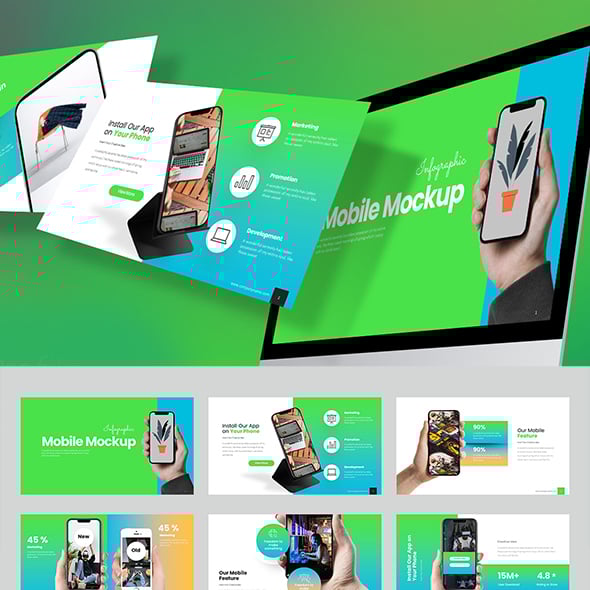 Mobile Mockup Keynote Templates