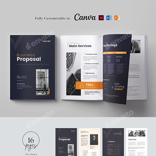 Business Proposal Template, Project Proposal, Marketing Proposal