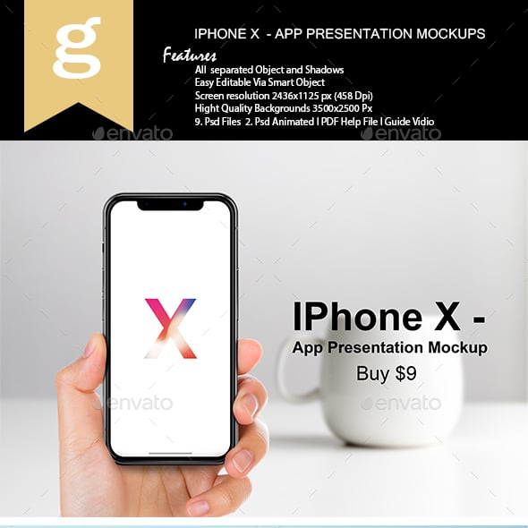 Phone X - App Presentation Mock-Up