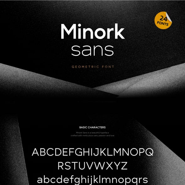 Minork Sans - 24 fonts