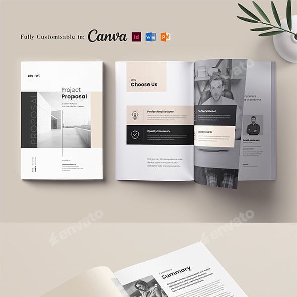 Business Proposal Template, Marketing Proposal, Client Proposal | MS word, Canva