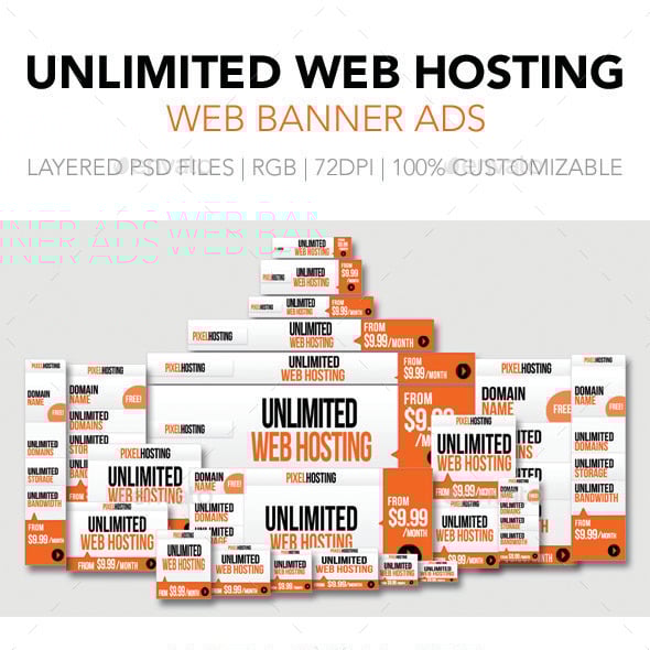 Unlimited Web Hosting Web Banner Ads