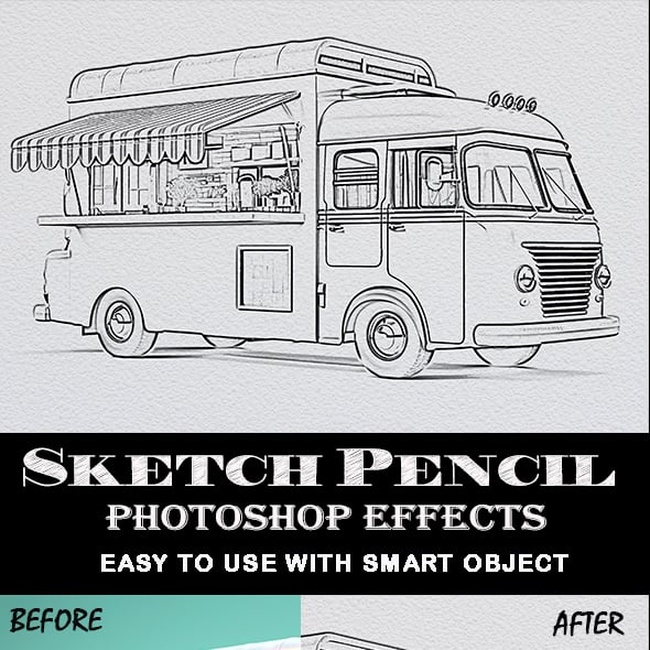 Pencil Sketch Photoshop Effects
