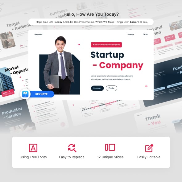 Startup Company Keynote Template