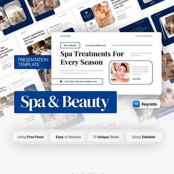 Spa & Beauty Keynote Template