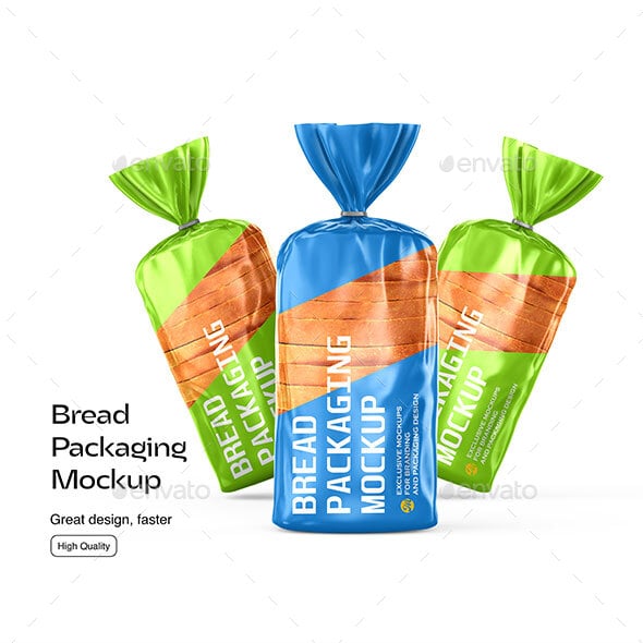 Slice Bread Packaging Mockup