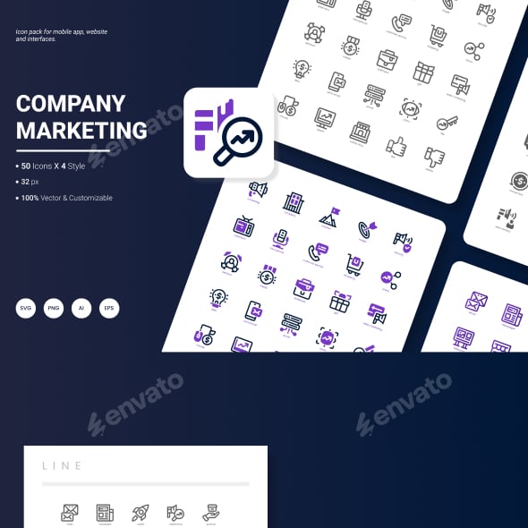 Company Marketing Icon Pack