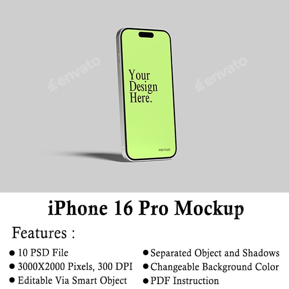iPhone 16 Pro Mockup