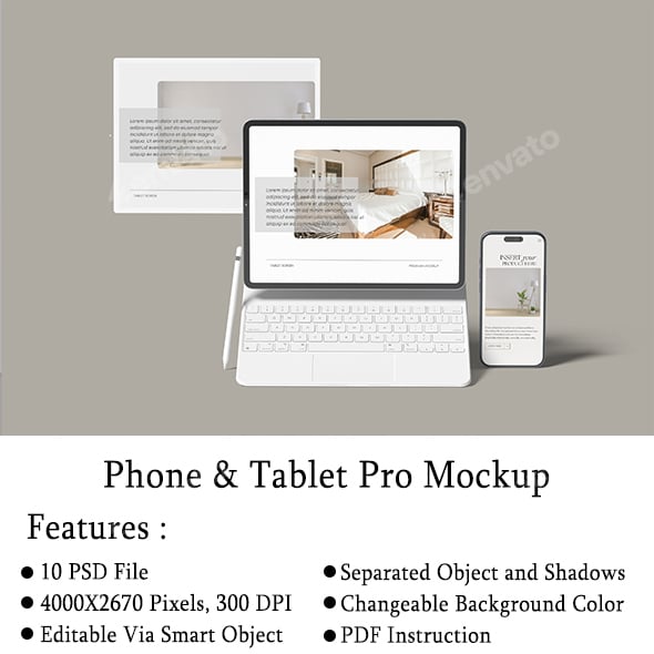 Phone and Tablet Pro Mockup
