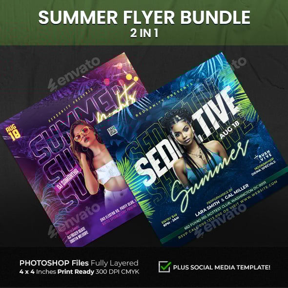 Summer Flyer Bundle 2 in 1