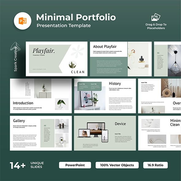 Minimal Portfolio PowerPoint Presentation Template