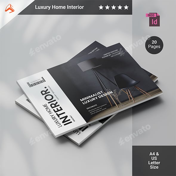 Interior Luxury Brochure for Property Hotel Landscape