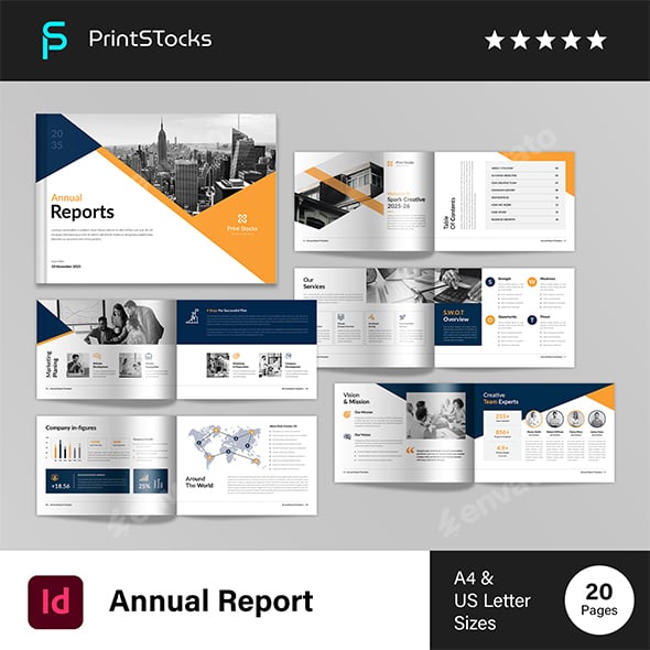 Annual Report Template Landscape