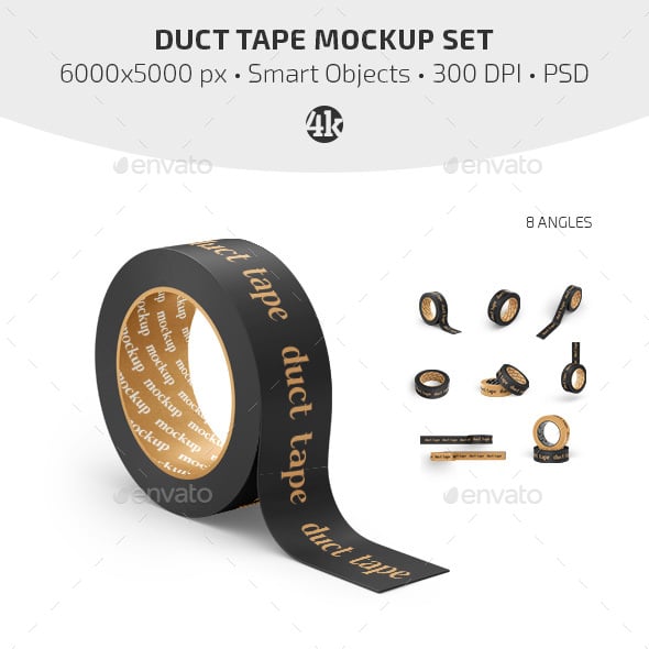Duct Tape Mockup Set