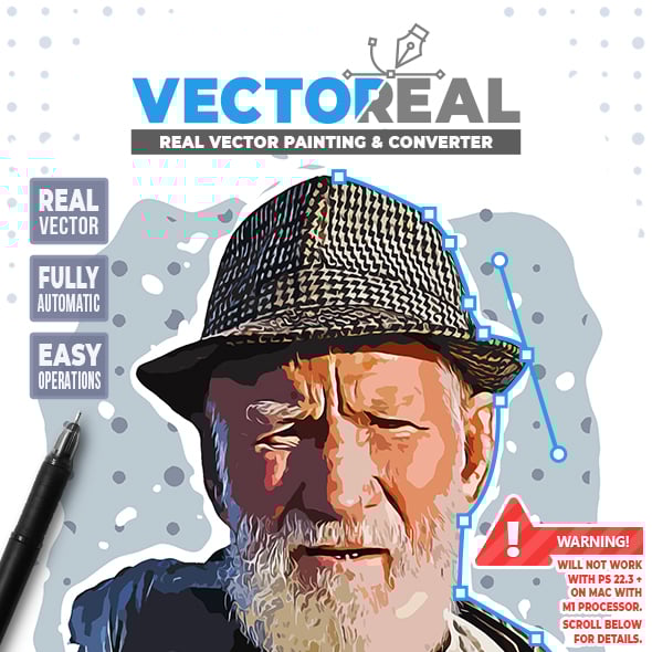 Vectoreal - Real Vector Painting & Converter Photoshop Plugin