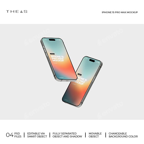 iPhone 15 Pro Max Mockup