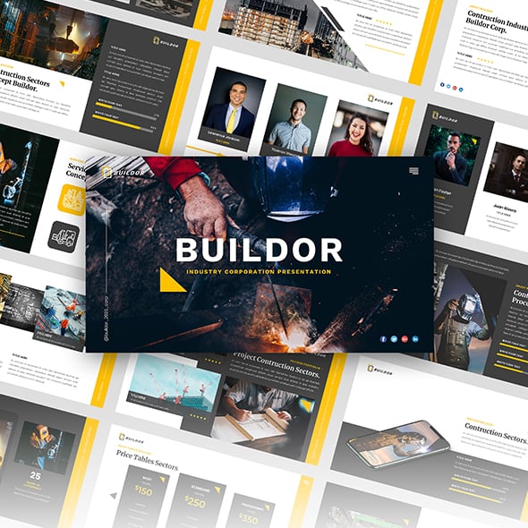 Buildor - Contruction Industrial Googleslide Template
