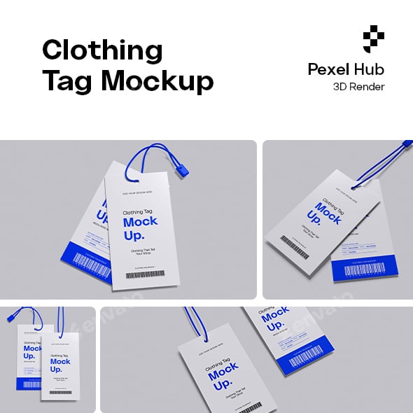 Clothing Tag Mockup Set