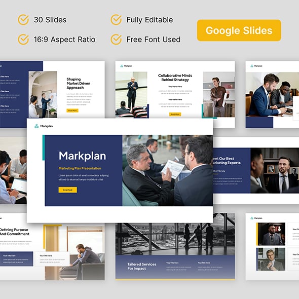 Markplan - Marketing Plan Google Slides Template