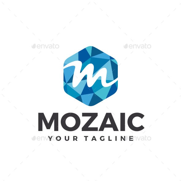 Mozaic - Letter M Logo