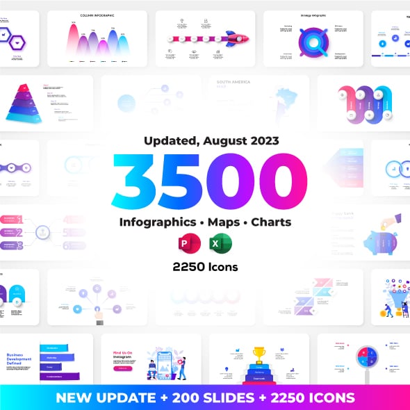 Multipurpose Infographics PowerPoint Templates v.6.0