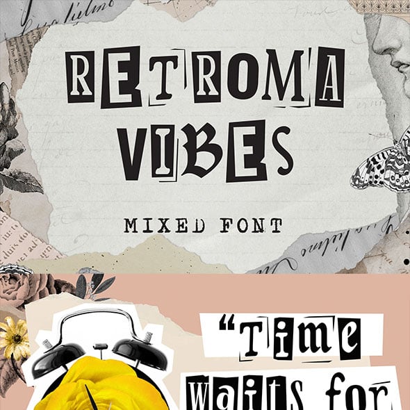 Retroma Vibes - Mixed Font