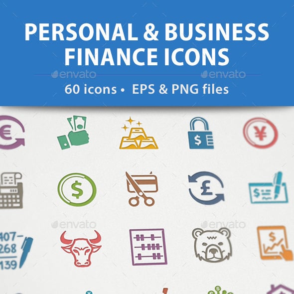 Personal & Business Finance Icons