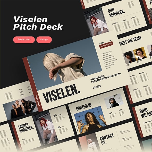 Viselen Pitch Deck - PowerPoint Template