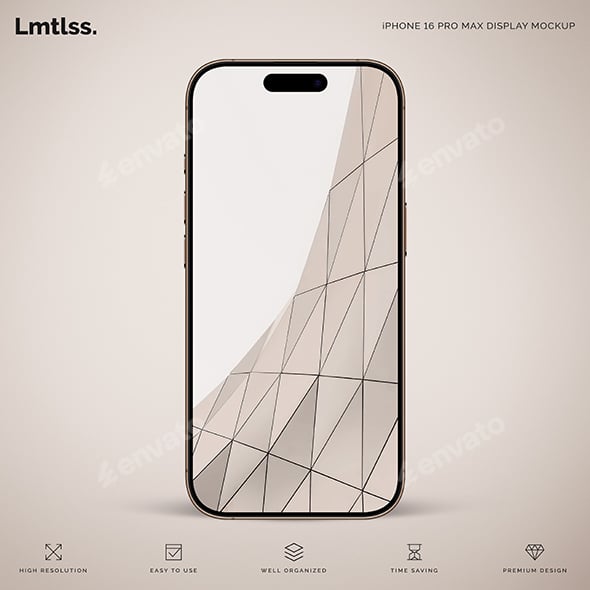 iPhone 16 Pro Max - 9 Mockup Scenes