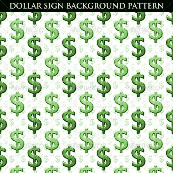 Dollar Sign Background Pattern