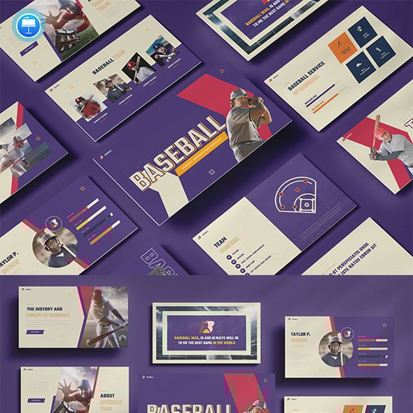 Baseball Sport Keynote Presentation Template