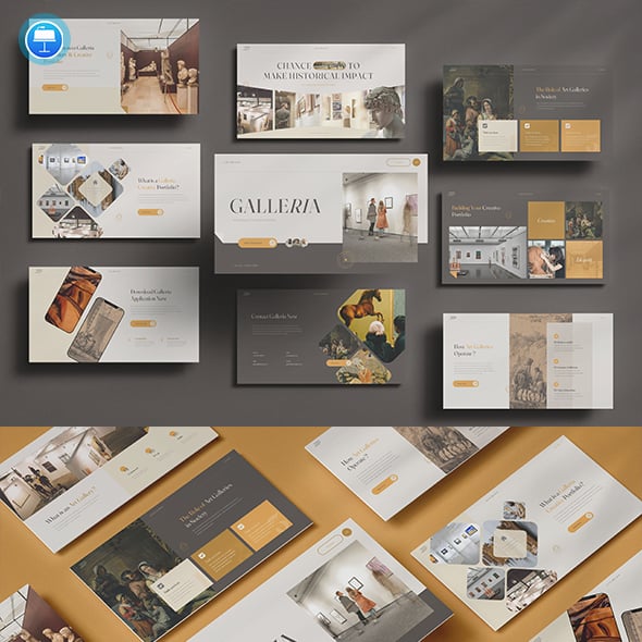 Galleria - Art Gallery & Creative Keynote Portfolio