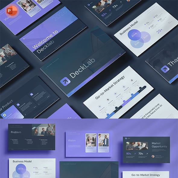 Decklab - Pitch Deck Startup & Business PowerPoint Presentation