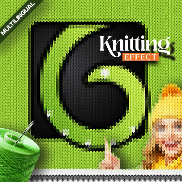 Knitting Effect Photoshop Action