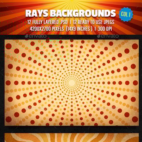 Rays Backgrounds Col 1