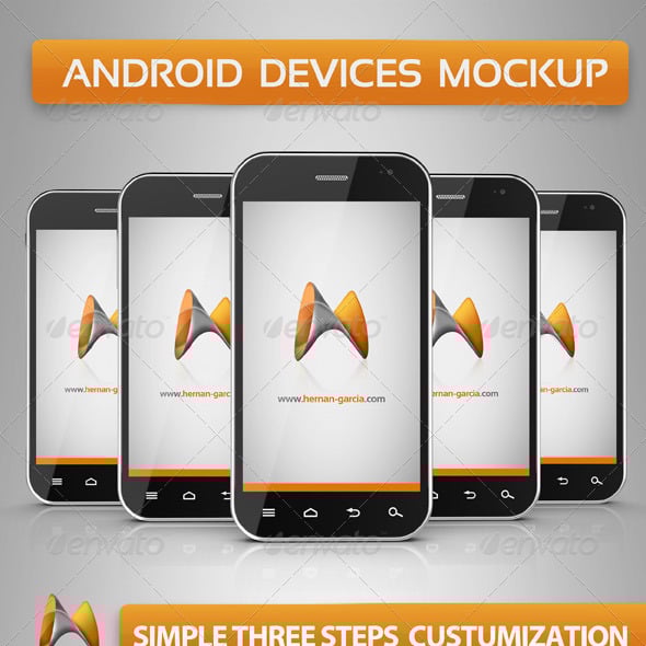 Android Devices Mockup