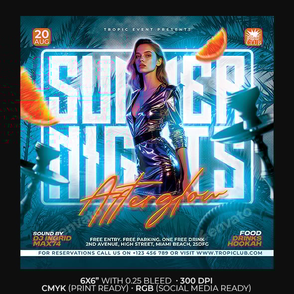 Summer Nights Afterglow Flyer