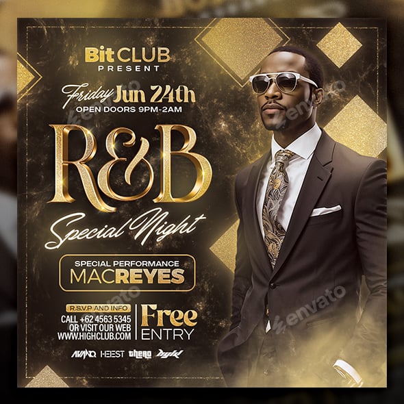 RNB | Night Club Flyer Template